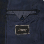 2 Button Check Blazer // Brown (US: 36R)