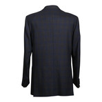 2 Button Check Blazer // Brown (US: 36R)