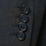 2 Button Check Blazer // Brown (US: 36R)