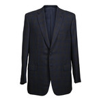 2 Button Check Blazer // Brown (US: 36R)