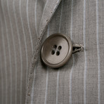 Super 180s Striped 2 Button Suit // Gray (US: 36S)