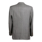 Rolling 3 Button Check Suit // Gray (US: 36S)