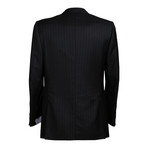 Super 150s Striped 2 Button Suit // Navy Blue (US: 36R)