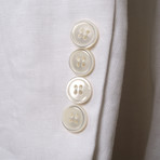 Rolling 3 Button Suit // White (US: 36R)