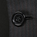 Super 150s Striped Rolling 3 Button Suit // Navy Blue (US: 36R)