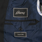 Super 150s Striped Rolling 3 Button Suit // Navy Blue (US: 36R)