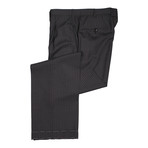 Super 180s Striped 3 Rolling Button Suit // Blue + Gray (US: 36R)