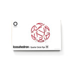 Icosahedron // Quarter Circle Pipe // White Flexible Joints (Red)