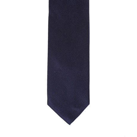 Barbuti Micro-Patterned Tie // Brown + Navy + White