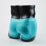 Heather Padded Boxer Trunk // Heather Green (S)
