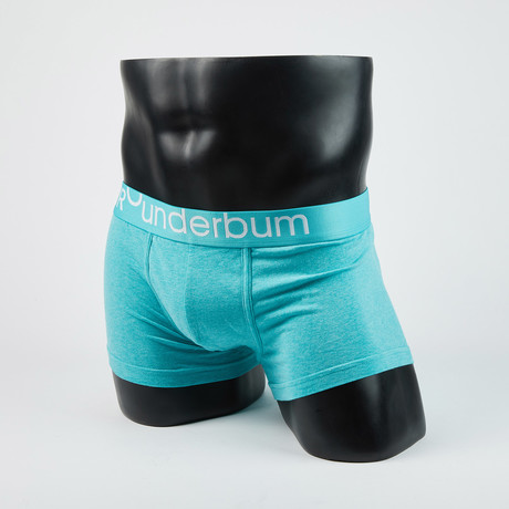 Heather Padded Boxer Trunk // Heather Green (S)