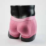 Heather Padded Boxer Trunk // Heather Rose Wine (S)