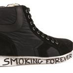 Joe "Smoking Forever" Mid Top Sneaker // Black (Euro: 40)
