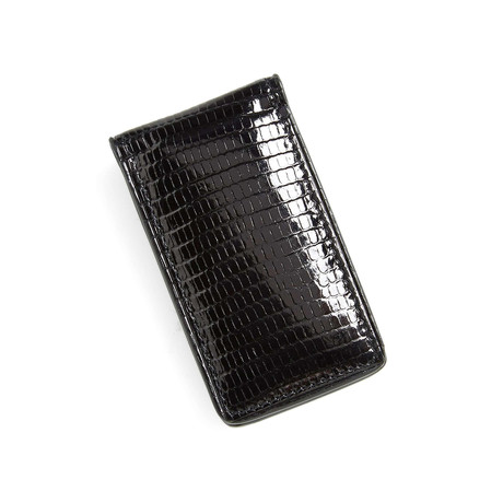 Lizard Skin Magnetic Money Clip // Black