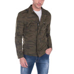 Sterling Spring Coat // Khaki Camouflage (S)