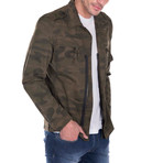 Sterling Spring Coat // Khaki Camouflage (S)