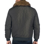 Liam Denim Coat // Khaki (XL)