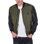 Finch Spring Coat // Khaki, Black (S)