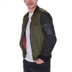 Finch Spring Coat // Khaki, Black (S)