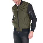 Finch Spring Coat // Khaki, Black (S)