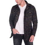 Xander Spring Coat // Dark Camouflage (S)