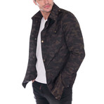 Xander Spring Coat // Dark Camouflage (S)