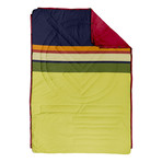 Ripstop Pillow Blanket (Solid Navy / Harvest)
