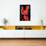 Brunette In Lingerie by Giuseppe Cristiano (18"W x 26"H x 0.75"D)