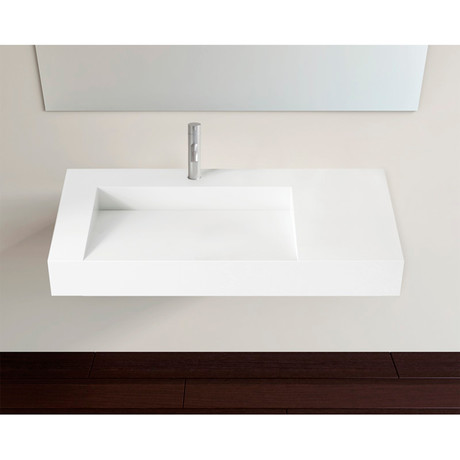 Wall Mounted Sink // WT-04-A // Left (Glossy)