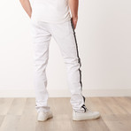 Destroyed Track Jeans // White (34WX30L)