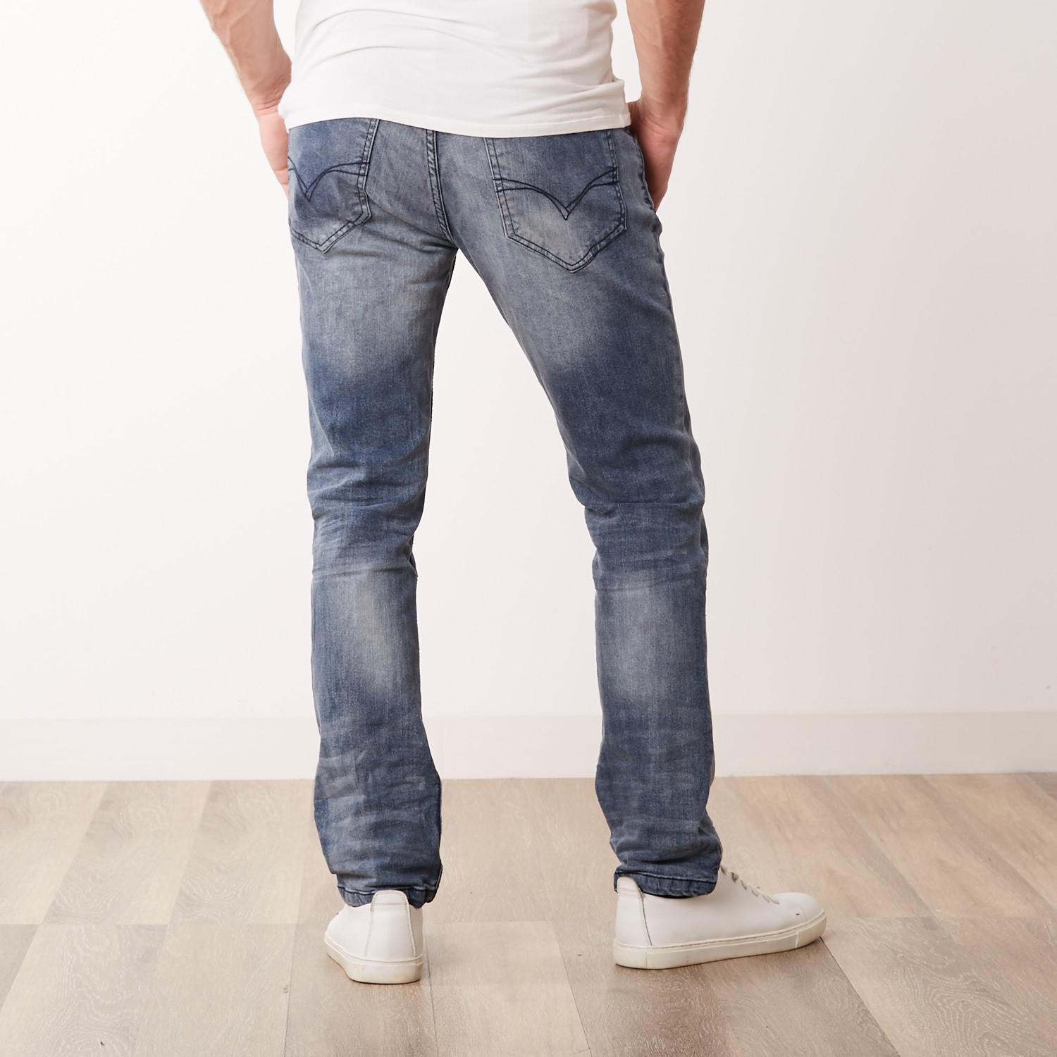 Light Blasting 5-Pocket Slim Jean // Light Blue (30WX30L) - Xray Jeans ...