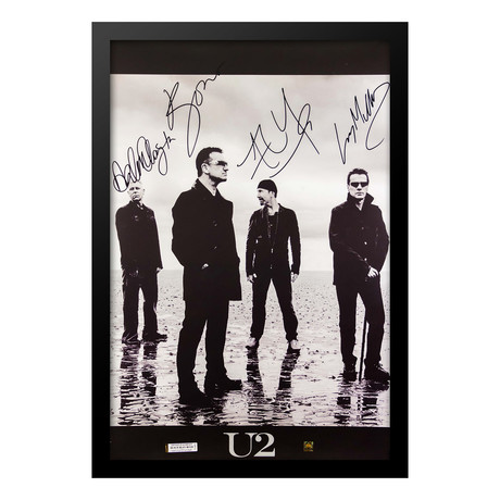 Signed + Framed Poster // U2 // Poster II