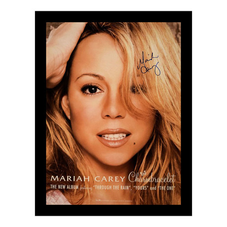 Autographed + Framed Poster // Mariah Carey