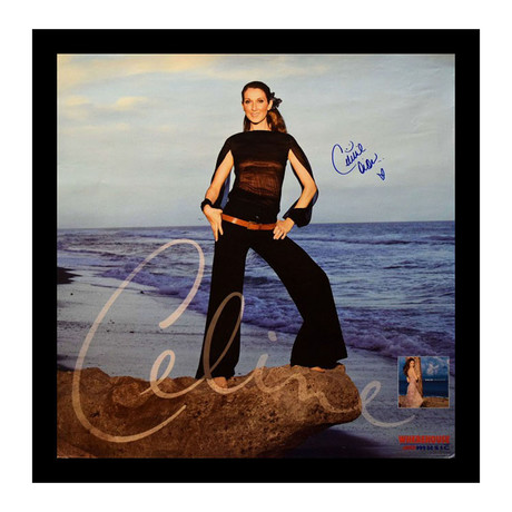 Autographed + Framed Poster // Celine Dion