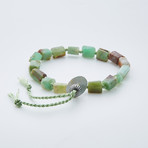 Dell Arte // Adjustable Aa Grade Australian Jade Shambala Bracelet // Green