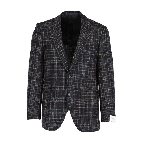 Raphael Tailored Jacket // Navy + Brown (Euro: 46)