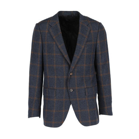 Ali Tailored Jacket // Navy + Brown (Euro: 46)