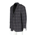 Buford Tailored Jacket // Burgundy + Navy (Euro: 52)