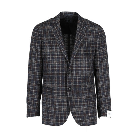 Buford Tailored Jacket // Burgundy + Navy (Euro: 46)