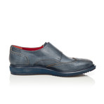 Double Monk Strap Sneakers // Navy (Euro: 45)