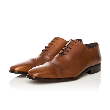 Classic Oxford Cap Toe Shoes // Cognac (Euro: 42)