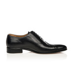 Classic Oxford Cap Toe Shoes // Black (Euro: 45)