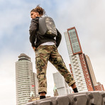 Bobby Compact // Anti-Theft Backpack (Camouflage Green)