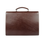 Leather Briefcase // Cognac