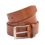 Smooth Leather Belt // Brown // 95 cm // 38" Waist