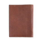 Leather Passport Holder // Brown