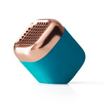 Qb S CHROME WIRELESS SPEAKER // Large (Green + Copper)