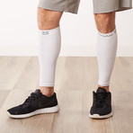 Compression Leg Sleeves // White (S/M)