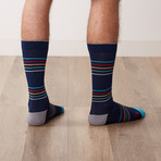 Best Dressed Socks // Navy + Slim Stripes