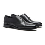 Black Cap-Toe Brogues // Goodyear Welted Construction // Black (US: 9.5)